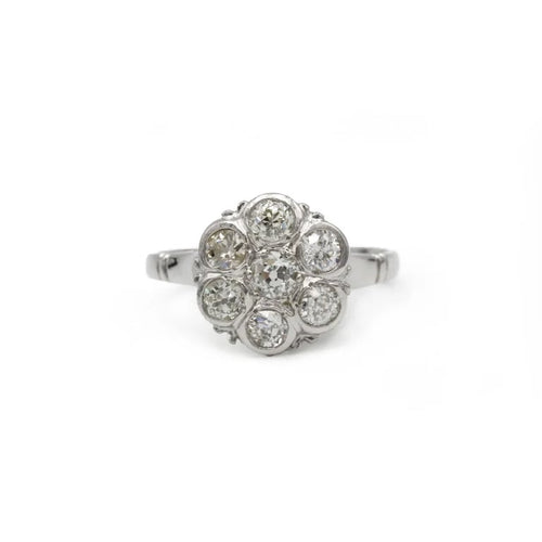 Bague 56 Bague - Platine & Diamants 58 Facettes 250189R