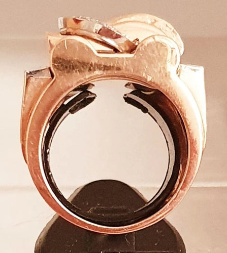 Bague 57.5 Bague 2 Ors Diamants Rubis 58 Facettes R 1306  Maee
