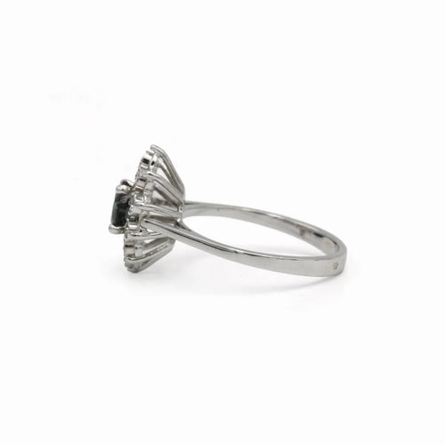 Bague 49.5 Bague Marguerite - Or, Diamants & Saphir 58 Facettes 250458R