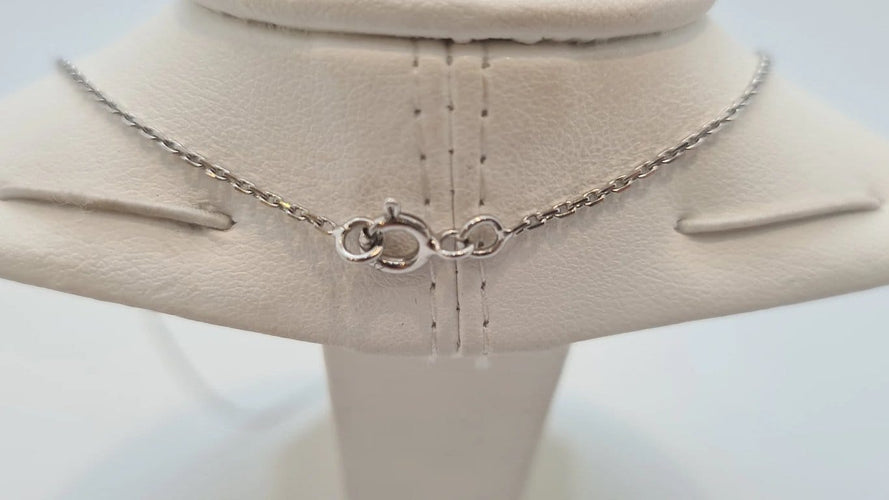 Collier Collier en Or blanc, diamants de synthèse 58 Facettes
