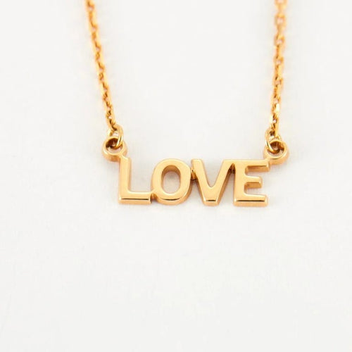 Collier Collier LOVE en Or jaune 58 Facettes