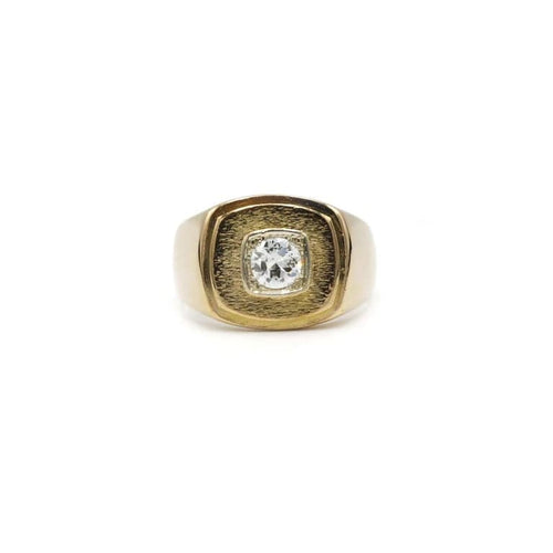 Bague 59 Bague en Or jaune & Diamant 58 Facettes 230142R