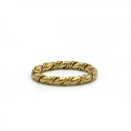 Bague 54 Bague torsadée - Or jaune 58 Facettes 250196R