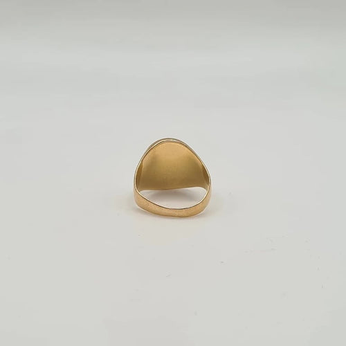 Bague 49.5 Chevalière SM or jaune 58 Facettes