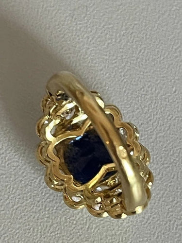 Bague 52 Bague Or Jaune Saphir Ceylan Diamants 58 Facettes 5009