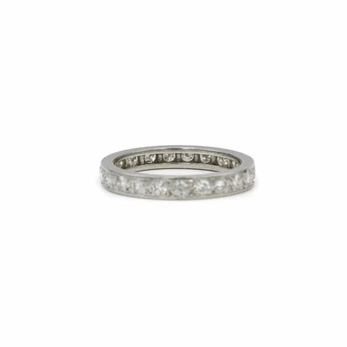 Bague 52 Alliance Platine 23 diamants 58 Facettes 240152R