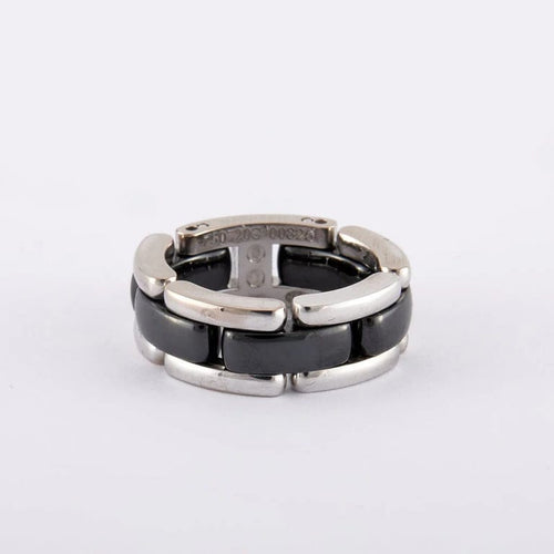Bague 47 / Blanc/Gris / Or 750 Bague "Ultra" - CHANEL 58 Facettes 170062R