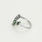 Bague 49.5 Bague aigrette en or blanc, émeraudes et diamants 58 Facettes ALB1856X3