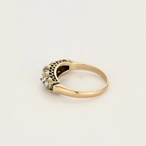 Bague 51 Bague jarretière en or rose 18k et diamants 58 Facettes DADB-03