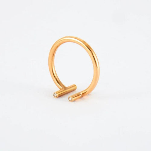 Bague 55 Bague ouverte Diamants 58 Facettes