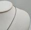 Collier Collier or blanc serti d'un diamants 58 Facettes
