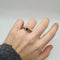 Bague 56 Bague or rose saphir et diamants 58 Facettes