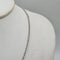 Collier Chaine or blanc 18 carats 58 Facettes