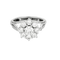Bague 48 Bague marguerite en platine et diamants 58 Facettes LJ 25- 353