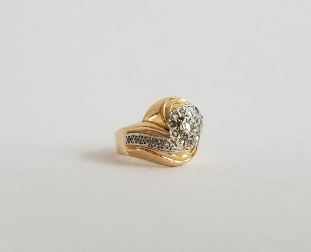 Bague 56 Bague tourbillon diamants 0.56 carats 58 Facettes
