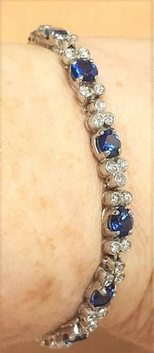 Bracelet BRACELET SAPHIRS  DIAMANTS 58 Facettes R 1602  Mnae