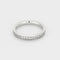 Bague 48 Alliance semi pavée en or blanc et diamants 58 Facettes SAP0658