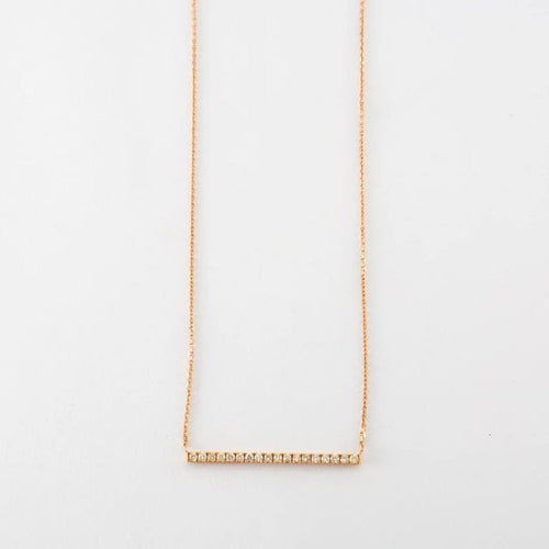 Collier Collier en or rose & diamants 58 Facettes