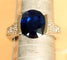 Bague 54 Bague Or blanc Saphir Diamants 58 Facettes C 475  XXEE