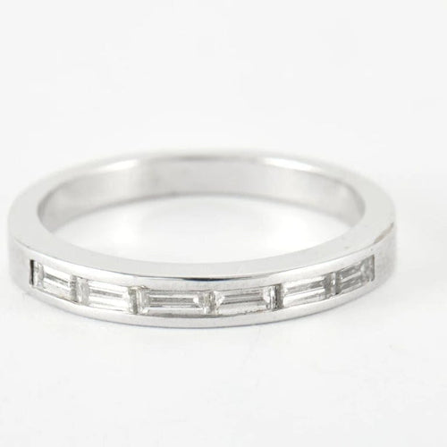 Bague 53 Bague en Or Blanc & diamants 58 Facettes