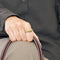 Bague 59 Bague bandeau or jaune et diamants 58 Facettes CAL2259