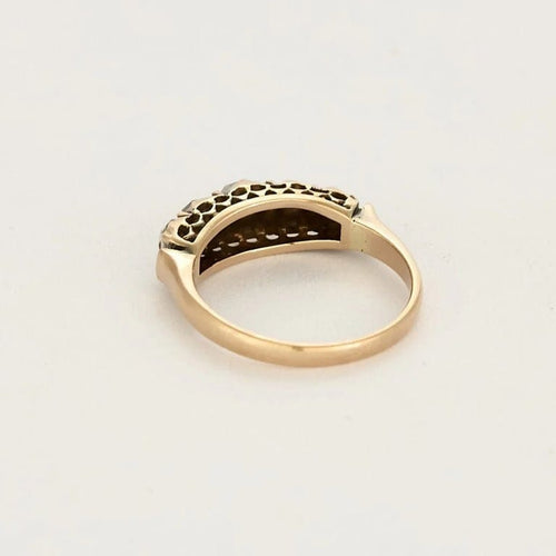 Bague 51 Bague jarretière en or rose 18k et diamants 58 Facettes DADB-03