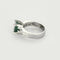 Bague 44 Bague moderniste en or gris 18k avec émeraude et diamants 58 Facettes DADB-19