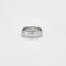 Bague 56 Alliance or blanc 18 carats 58 Facettes