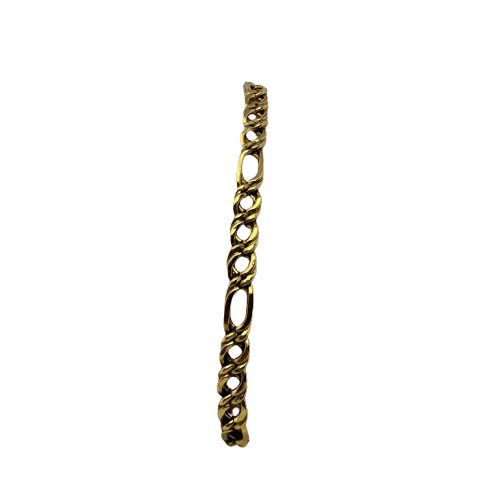 Bracelet Bracelet Figaro en or jaune 18 carats 5 g 58 Facettes 250071