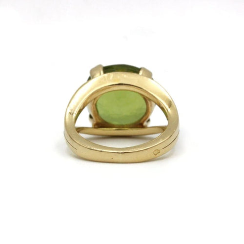 Bague 50 Bague en or jaune 750‰ au péridot 58 Facettes 250038SP