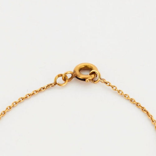 Collier Collier or jaune et cornaline 58 Facettes