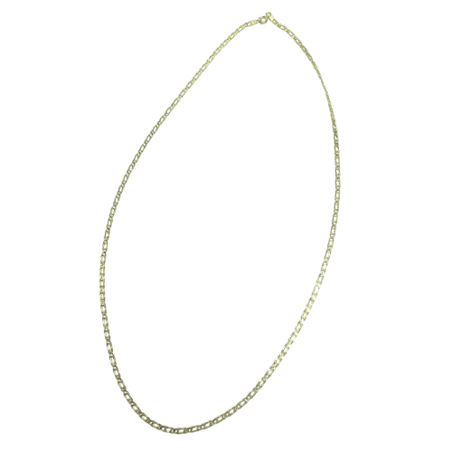 Collier Chaîne maille gourmette en or jaune 14K 50 cm 58 Facettes 250327