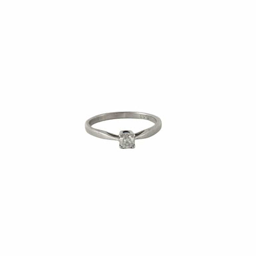 Bague 49 Bague Solitaire Diamant 0.13ct 58 Facettes