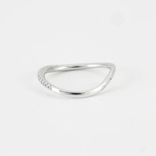 Bague 52 Bague Or blanc Diamants 58 Facettes