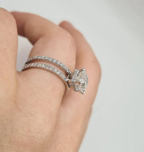 Bague 52 Bague or blanc et diamants 58 Facettes