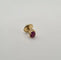 Boucles d'oreilles Boucles d’oreilles or jaune 18 carats serties de rubis ovale 58 Facettes