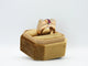 Bague 55 Bague Tank or jaune rubis diamants 58 Facettes 5007