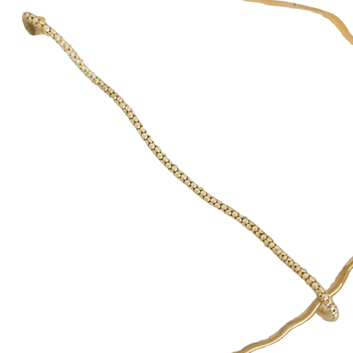 Bracelet Bracelet vintage à double boule en or 14 K 58 Facettes 3151