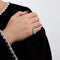 Bague 53 Bague Art déco en platine 950 et diamants taille ancienne 58 Facettes 1585