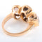 Bague 54 Bague trilogie quartz fumé et pavage diamants 58 Facettes