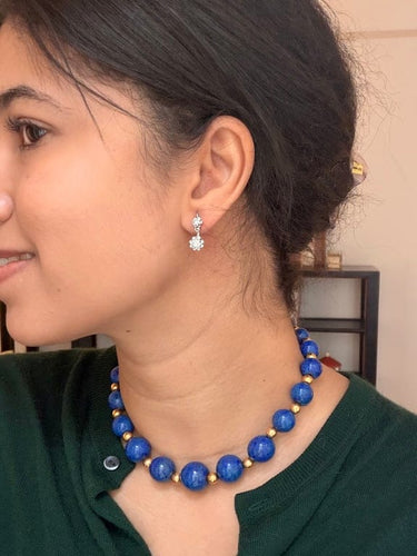 Boucles d'oreilles Boucles d'oreilles dormeuses en or blanc 18 carats et diamants 58 Facettes dom
