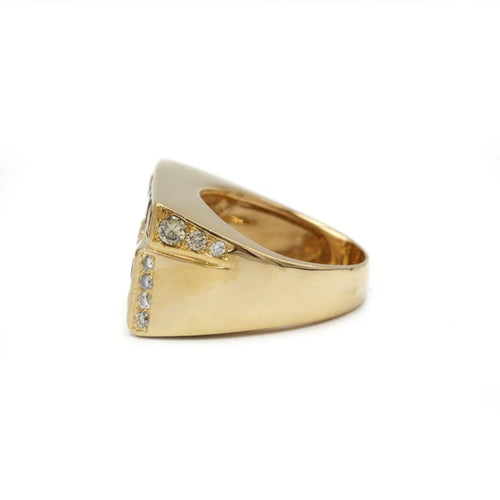 Bague 56 Bague - Or, Diamants & Saphirs de couleur 58 Facettes 250043SP