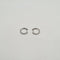 Boucles d'oreilles Créoles or blanc 18 carats serties de diamants 58 Facettes