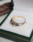Bague 53 Bague vintage en or jaune 18 carats, saphirs et diamants 58 Facettes 718