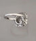 Bague 53.5 Bague Style Art Déco Octogonale Diamants Or Blanc 58 Facettes R 1656