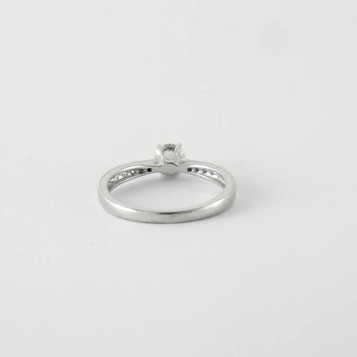 Bague 54 Bague Solitaire diamant épaulé 58 Facettes