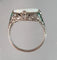 Bague 55 Bague Art Déco Argent Opale Emeraude Diamants 58 Facettes