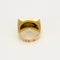 Bague 55 Bague Tank en or jaune et or gris, diamants taillés en rose 58 Facettes ANGE0148