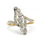 Bague 64 Bague en Or jaune, Platine & Diamants 58 Facettes 230098R