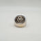 Bague 54 Bague or blanc sertie de diamants naturels 58 Facettes